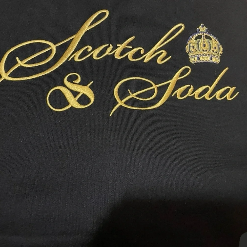 Scotch & Soda Black Zip-Up Hoodie- kids/teen large,‎ women’s small - nwt